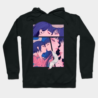 Geisha Lovers and Snake 6904 Hoodie